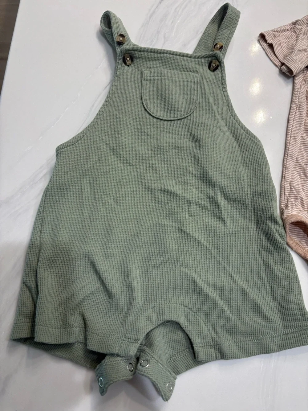 Nike Kids Beige/Tan Striped Bodysuit and Tan Joggers Matching Set